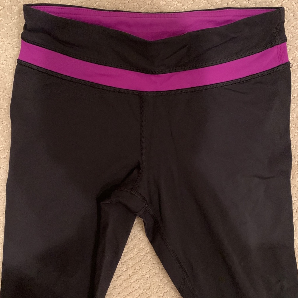 Lululemon Black and Purple Leggings